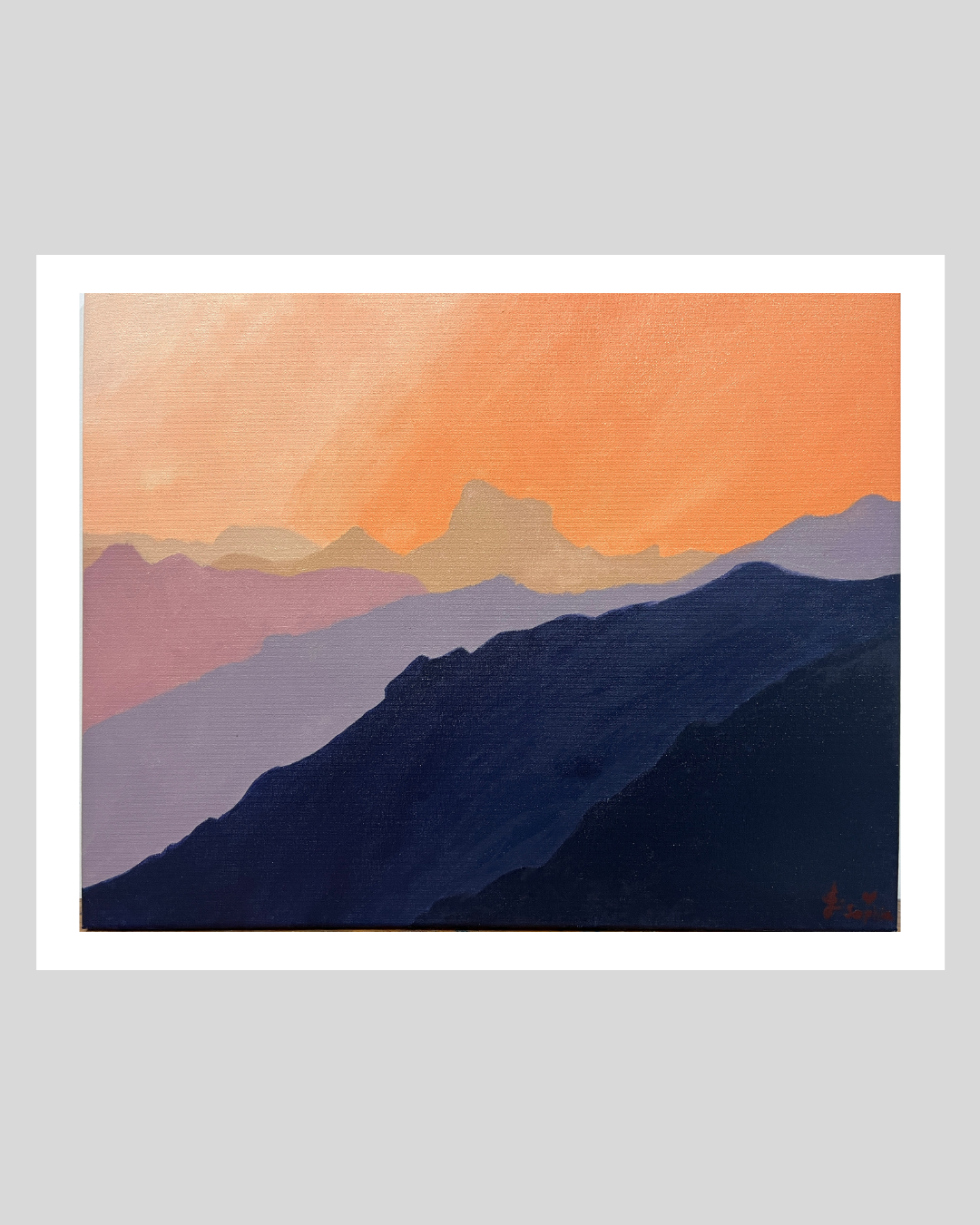 Sophia Paola Misson Pineda — La montaña